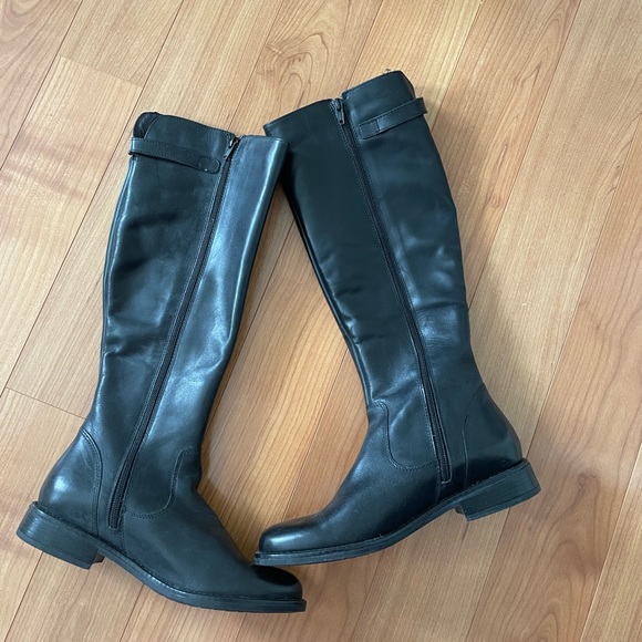 steve madden leather calf high boots - Picture 1 of 4